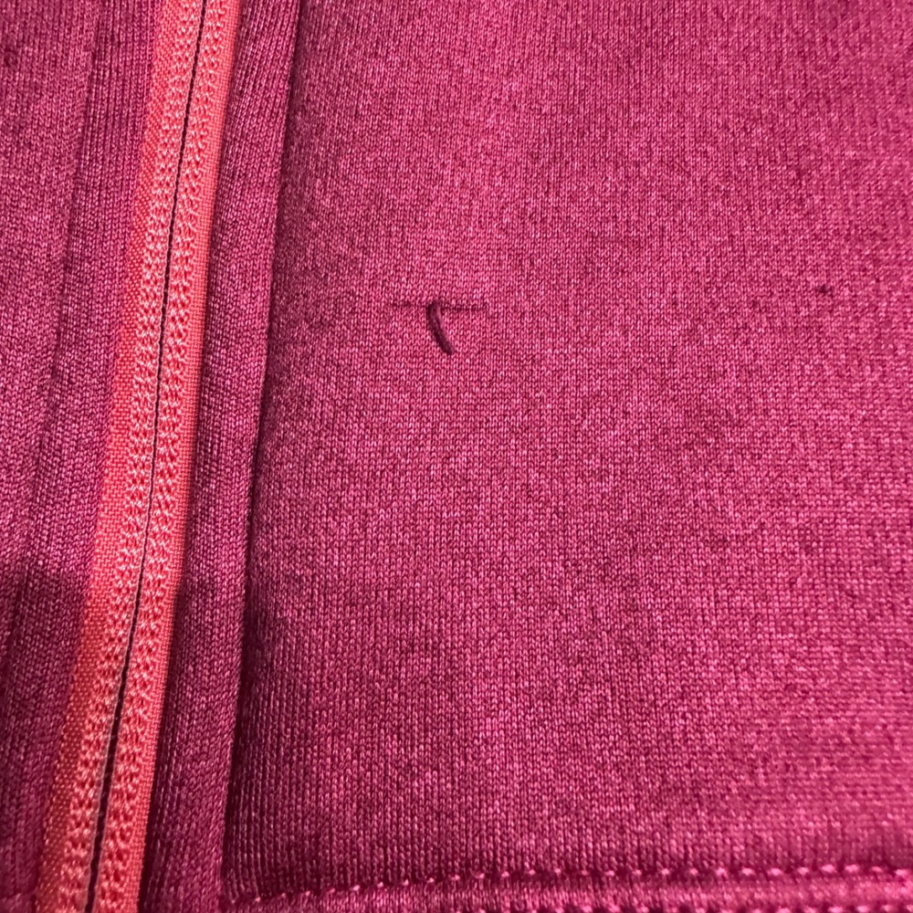 The North Face Agave Full Zip‎ Fleece Jacket Womens Large Pink Heather Mock Neck - Picture 5 of 10